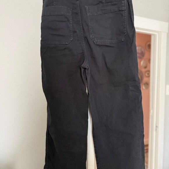 Quince Organic Stretch Cotton Twill, Washed Black, Cropped, size 32 - Picture 3 of 4